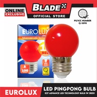 Eurolux LED Bulb E27 Pingpong Bulb 1W Red