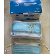 medical supplies ♛Gold Seal Original Heng De 3 layers Surgical Blue Face Mask 50pcs FDA Approved❅