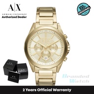 [Official Warranty] Armani Exchange AX2602 Men's Chronograph Gold-Tone Stainless Steel Watch
