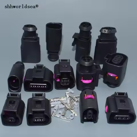 shhworldsea 2,3,4,6,8Pin male female Electrical Harness Connector Plug Wiring For VW Audi A4 A6 A8 Q