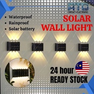 ATC Lampu Solar Dinding LED Luar 6/8/10 LED | Waterproof Solar Light Garden Decoration