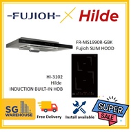 HI-3102 Hilde Induction Hob/ FR-MS1990R-GBK Fujioh Hood HYBRID COMBO