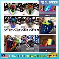 KYT HELMET VISOR HELMET VIZER SIANG MALAM SIAM MALAM REVO BLUE REVO RED SMOKE COLOUR ORIGINAL