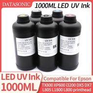1000ml Led Uv Ink For Tx800 Xp600 L800 L1800 L805 I3200 Dx5 Dx7 Dx10 Dx4 Printhead For Epson 1390 R1