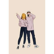 (4 HOURS - 24 HOURS  PROSES) Potrait Digital Drawing