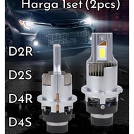 Promo HID LED Car Bulb D2R D2S D4R D4S White 6000K PnP Fan COD