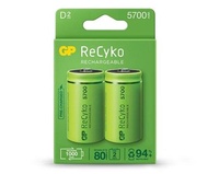 GP ReCyko D Size Rechargeable Battery 3000mAh (2 Battery Pack)