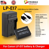 For Canon LP - E17 Battery / LP - E17 Charger  EOS M3 EOS M5 EOS M6, M6ii EOS RP EOS R8 EOS R10?EOS 