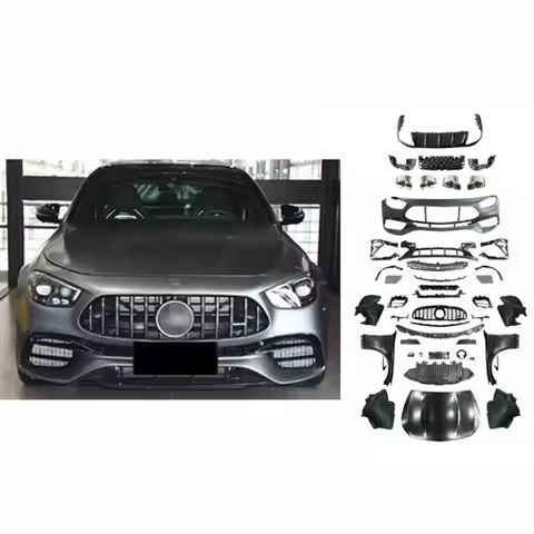 For W238 Coupe E Class 2021-2023 BodyKit Upgrade E63 Body Kit Front Rear Bumper Grille Hood Front Re