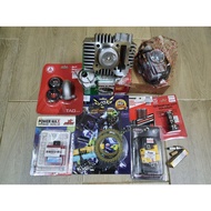 SET RACING KRISS120 COMBO 8IN1 BLOCK SHARK 58MM+ CARBURETOR NSR150 28MM+ SPRING OKO CLUTCH BEE CT110