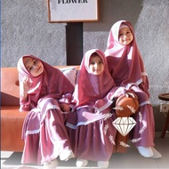 Girls' Gamis 5-8 years 5 years 6 years 7 years 8 years moscrepe material all sizes maroon green colo