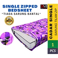 【HOT】 CADAR SINGLE ZIP/SINGLE ZIPPED BEDSHEET SARUNG TILAM ZIP SINGLE BEDSHEET WITH ZIP CASE ONLY SI