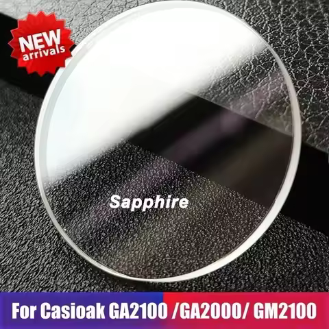 For Casio GA2100 GAB2110 GA-2100 GA-B2100 Watch Mineral Flat glass Crystal Sapphire glass mask lens 