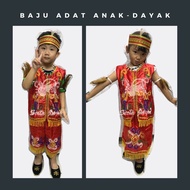 Dayak children's traditional clothes/ Kalimantan Dayak Dance Clothes/ Carnaval Costumes