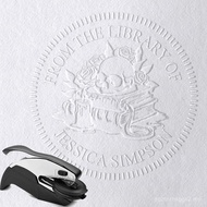 Gift Custom Personalized Embosser Teacher Book Stamp Library Self Ex Libris