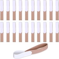 20 Pieces Buddy Finger Wraps Finger Loops Tapes for Broken Adjustable Finger Splint Wrap Fabric Toe 