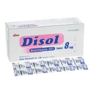 DISOL BROMHEXINE 8MG TABLET 10SX10