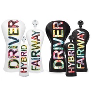 Colorful SGolf Club headcovers 1 3 5 Wood Head Covers Driver Fairway Hybrid Woods Headcover Blade Pu