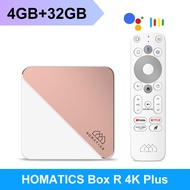 HOMATICS Box R 4K Plus TV Box AndroidTV 14 Netflix Google Certified Amlogic S905X4 4G32G Support DTS