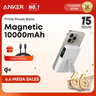Anker MagGo Power Bank, Qi2 Certified 15W Ultra-Fast Portable Charger, 10,000mAh Battery Pack with S