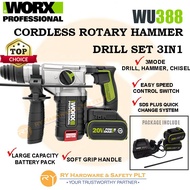 WORX WU388 20V MAX Li-ion Brushless Hammer Drill