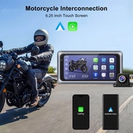 M6 Motorcycle Portable GPS Navigation Dash Cam Recorder Wireless Apple Carplay Android Auto 6.25 Inc