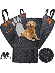 1入/套四合一貓狗汽車座椅套,防水防塵後座位保護蓋,配有可拆卸的吊床式狗床,適用於小型和中型寵物