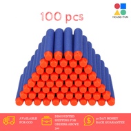 100pcs Refill Bullet Darts For Nerf N-strike Elite, Machine gun Series