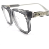 【5積分】成色極佳▼ CHROME HEARTS AMBIDIXTROUS 眼鏡，淨CLEAR灰銀色，53□21-151，含近視鏡鏡片，含眼鏡​​盒，日本製造，總重48.88克，男士