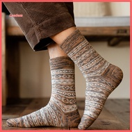 Wool Blend Crew Socks Cold Weather Crew Socks Cozy Vintage Style Men's Winter Wool Socks Thermal Cre