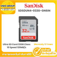 SanDisk (SDSDUN4-032G-GN6IN) Ultra SD Card 32GB Class 10 Speed 120MB/s  Warranty 10 Years