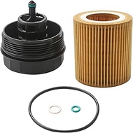 Dtomi Engine Oil Filter Housing Cover Cap Compatible With BMW Vehicle E60 E70 E90 E93 F10 F30 128i 1