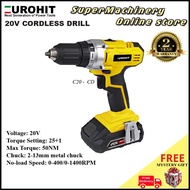 Eurohit 20V Cordless drill ScrewDriver Rechargeable Professional Multifunction Screw drive Like makita Bosch Total