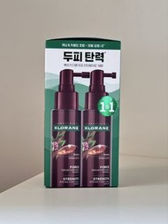 現貨 (1+1) Klorane 金雞納及有機雪絨花防脫育髮精華 100ml STRENGTH INTENSE FORTIFYING SERUM