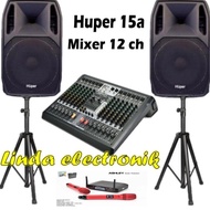 paket sound system huper ak15a mixer ashley selection 12 original
