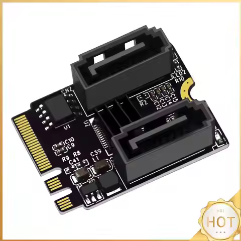 M2 To SATA3.0 Expansion Card PCI-E3.0 KEY A + E WIFI M.2 To SATA Converter Card Without Driver Insta