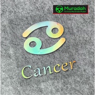 [ReadyStock]High Grade Cancer Twelve Constellation Window Glass Car Sticker Creative Personalized De