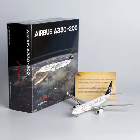 61089 Alloy Collectible Plane Gift NG Model 1:400 Avianca Airlines "StarAlliance" Airbus A330-200 Di
