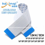 (10pcs) 10CM Length FFC/FPC Flexible Flat Cable 1.0MM 4P 5P 6P 8P 10P 12P 14P 16P 18P 20P 22P 24P 26