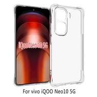Vivo IQOO Neo 10 Pro + Plus 5G Case Air Cushion Shockproof Airbag Clear Silicone TPU Back Cover Case