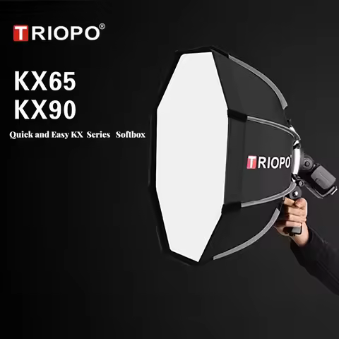 TRIOPO Softbox KX55CM KX 65CM 90CM Octagon Umbrella Light Box For Godox AD200 V1 Speedlite Flash Lig