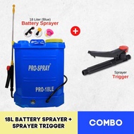 Metal Mart PRO SPRAY  OGAWA Pam Racun Bateri Pump Racun Battery Tong Racun Rumput Electric Knapsack 