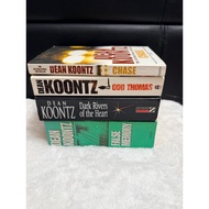 dean koontz book bundle ( 3 books only, dark rivers already sold) mass market paperback