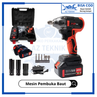 JLD Impact Wrench Mesin Bor Pembuka Baut 2 Baterai 48volt Pembuka Baut Motor Mobil 360n/m