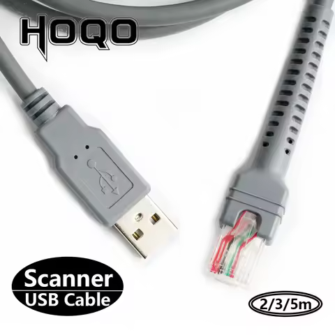 2M Barcode Scanner USB Cable LS2208/A LI2208 LS4278 STB4278 LI4278 USB to RJ45 for Symbol Zebra Moto