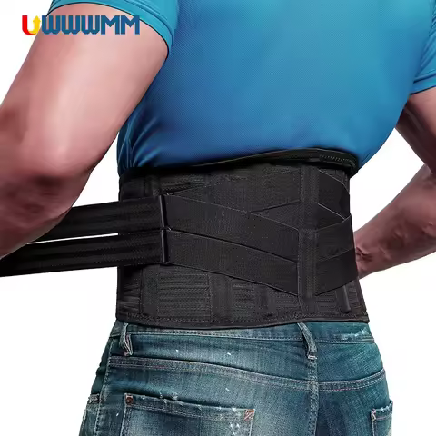 Adjustable Lower Back Brace Waist Support Women Men Sciatica Lumbar Brace Scoliosis Lifting Working 