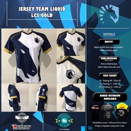 Lcs Gold Liquid Team Jersey - LCS Gold Dota 2 CSGO Liquid Team Game Shirt