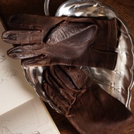 1940荷蘭棕色真皮手套