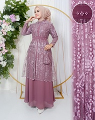 Gamis Dress Cardingan Tali Mewah Kekinian Viral 2023 - Gamis Pesta Pernikanan Model Stlyle Modis Kon