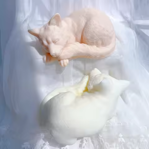 Cute Fox Candle Silicone Mold Animal Soy Wax Silicone Mould Fox Lover Home Decor Gift
